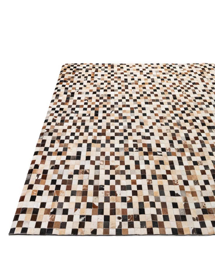 Detail image of  8' 2 x 9' 11 Cowhide - Patchwork Rug
