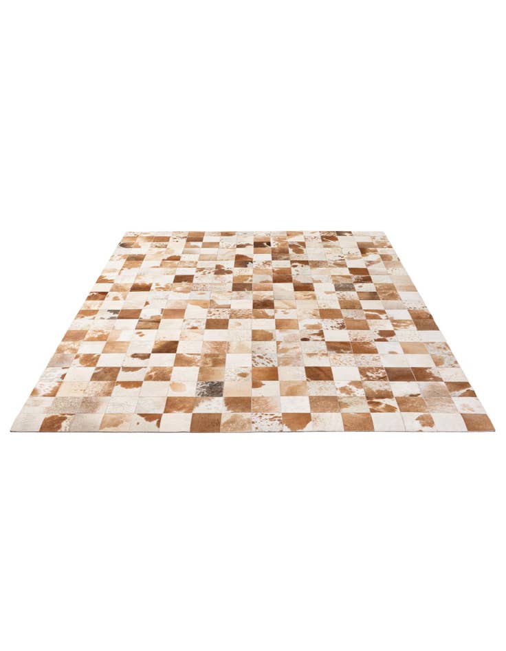 Detail image of  8' 1 x 9' 11 Cowhide - Patchwork Rug