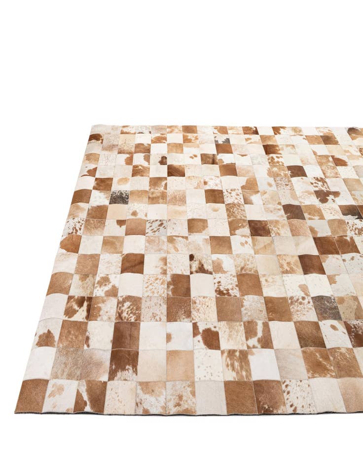 Detail image of  8' 1 x 9' 11 Cowhide - Patchwork Rug