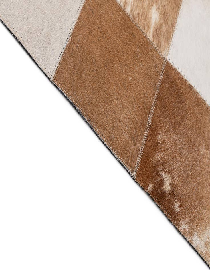 Detail image of  8' 1 x 9' 11 Cowhide - Patchwork Rug