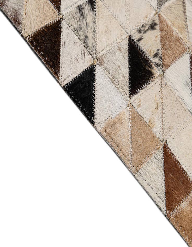 Detail image of  7' 10 x 9' 10 Cowhide - Patchwork Rug