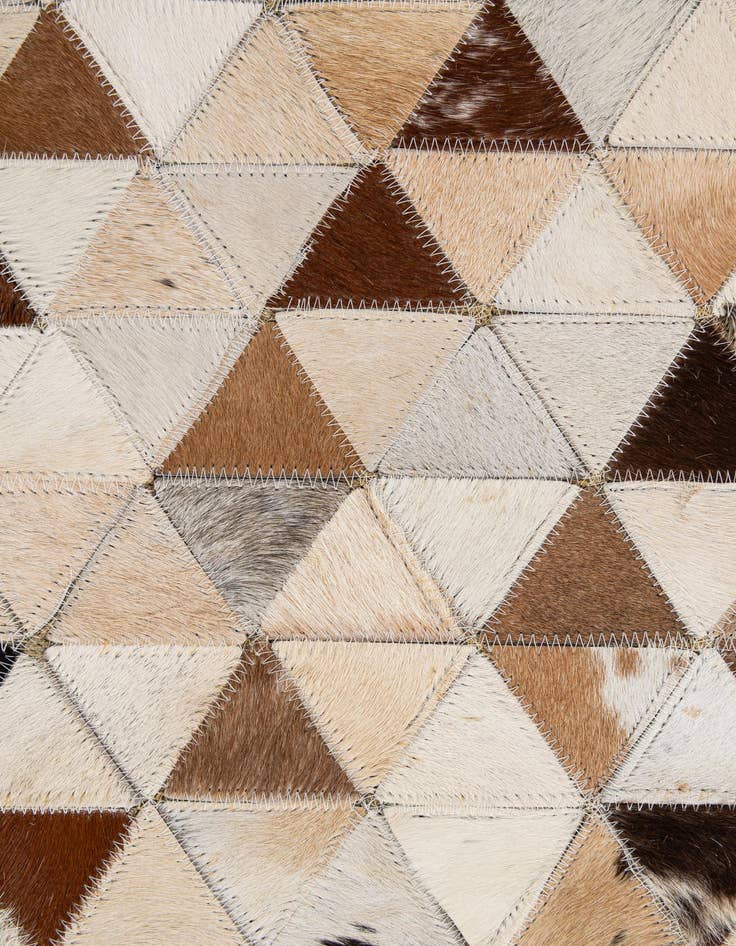 Detail image of  7' 10 x 9' 10 Cowhide - Patchwork Rug