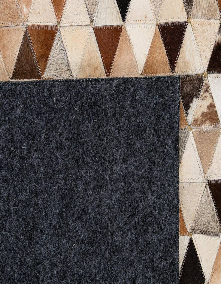 Detail image of  7' 10 x 9' 10 Cowhide - Patchwork Rug