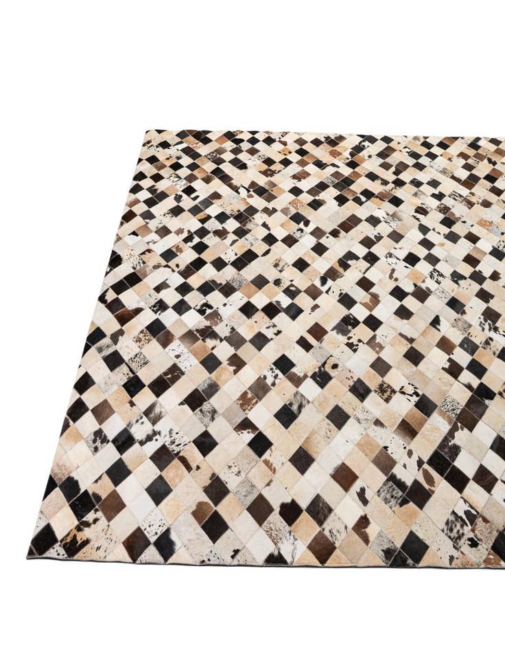 Detail image of  8' x 9' 11 Cowhide - Patchwork Rug