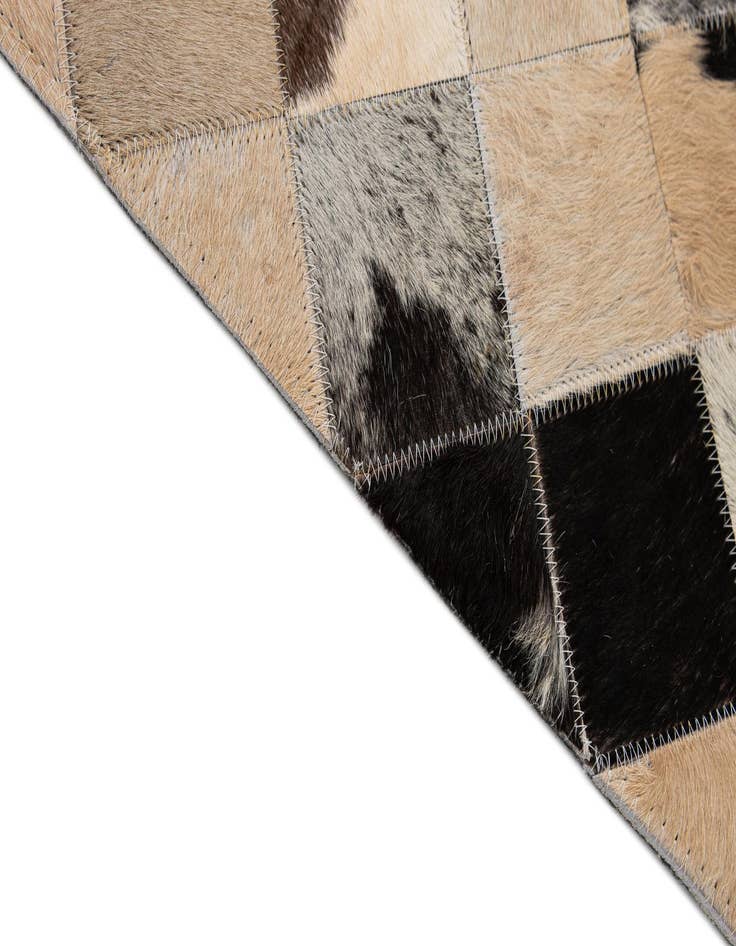 Detail image of  8' x 9' 11 Cowhide - Patchwork Rug