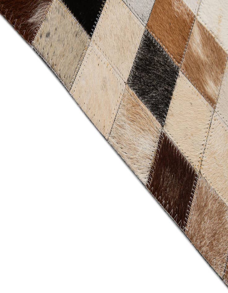 Detail image of  7' 11 x 9' 11 Cowhide - Patchwork Rug