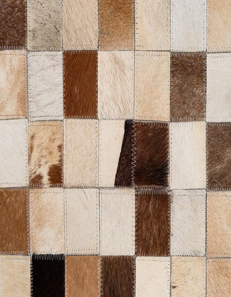 Detail image of  7' 11 x 9' 11 Cowhide - Patchwork Rug