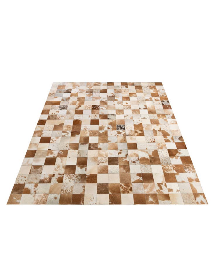 Detail image of  8' 1 x 9' 11 Cowhide - Patchwork Rug