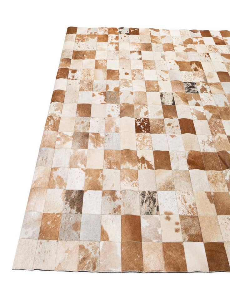 Detail image of  8' 1 x 9' 11 Cowhide - Patchwork Rug