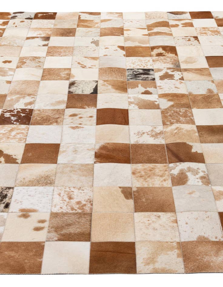 Detail image of  8' 1 x 9' 11 Cowhide - Patchwork Rug
