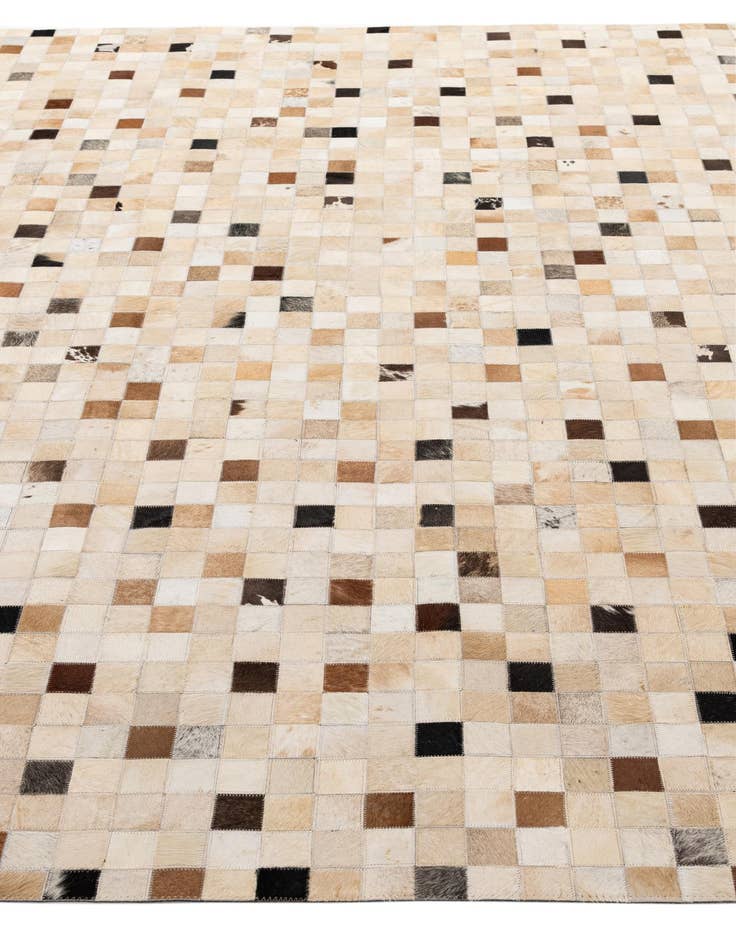 Detail image of  8' x 9' 9 Cowhide - Patchwork Rug