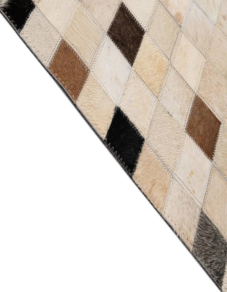 Detail image of  8' x 9' 9 Cowhide - Patchwork Rug