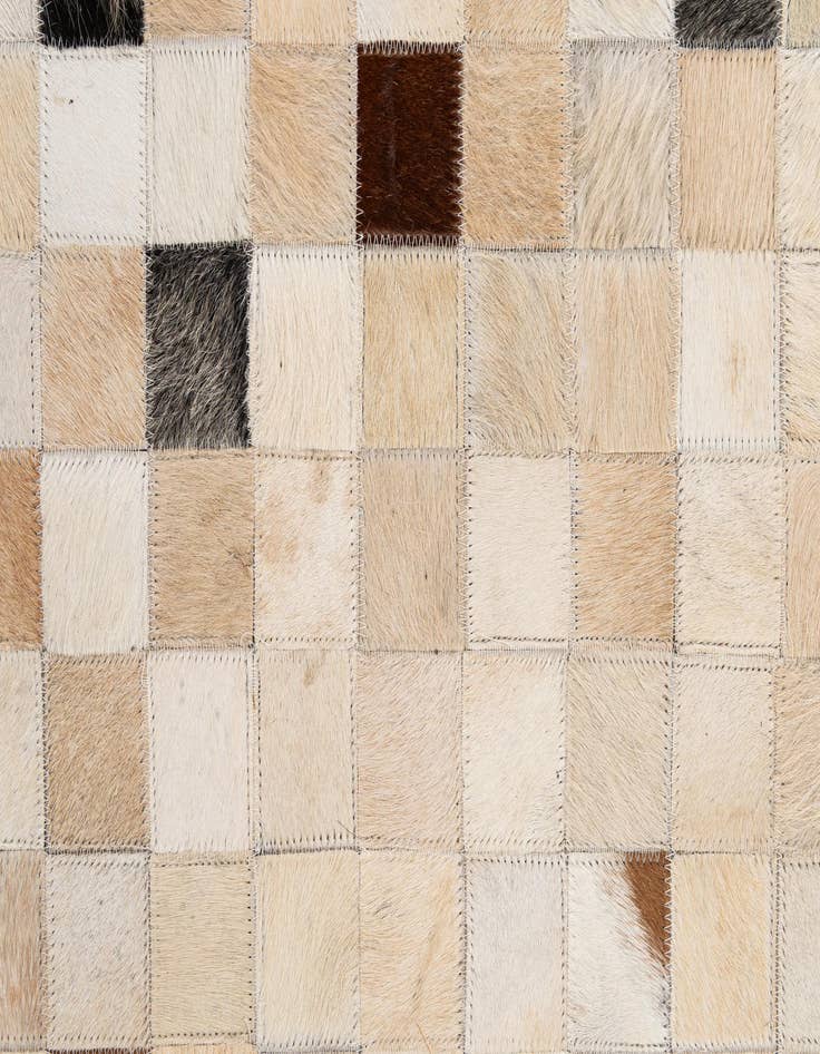 Detail image of  8' x 9' 9 Cowhide - Patchwork Rug