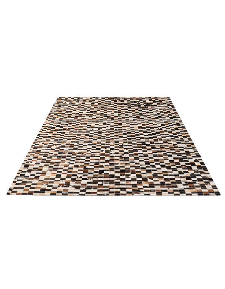 Detail image of  8' x 9' 10 Cowhide - Patchwork Rug