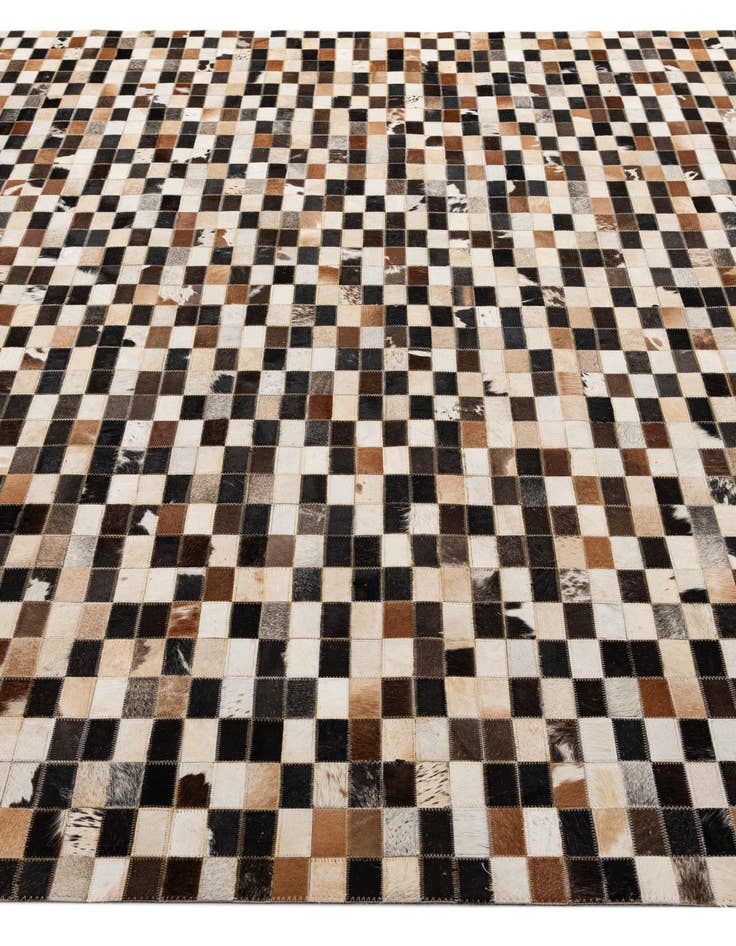 Detail image of  8' x 9' 10 Cowhide - Patchwork Rug