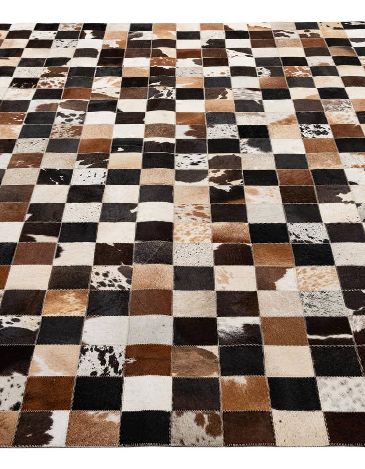 Detail image of  7' 11 x 9' 10 Cowhide - Patchwork Rug