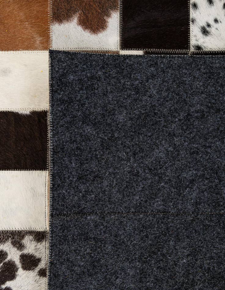 Detail image of  7' 11 x 9' 10 Cowhide - Patchwork Rug