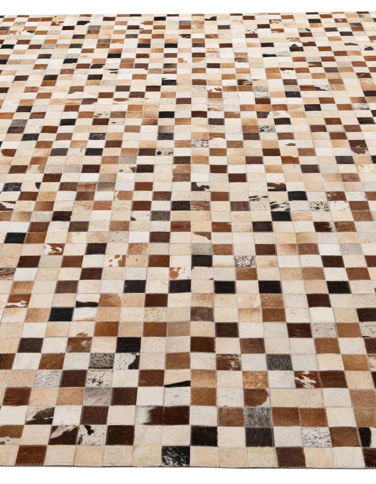 Detail image of  8' 1 x 10' Cowhide - Patchwork Rug