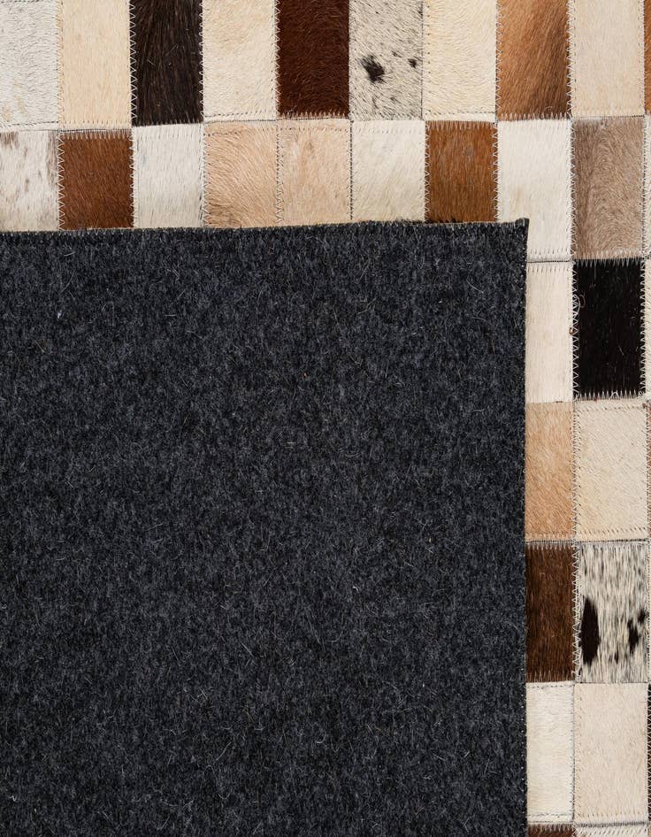 Detail image of  8' 1 x 10' Cowhide - Patchwork Rug