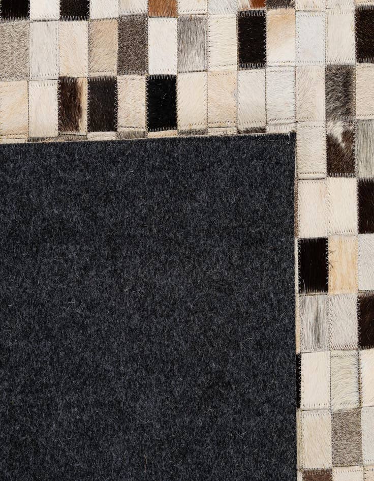 Detail image of  8' 1 x 9' 11 Cowhide - Patchwork Rug