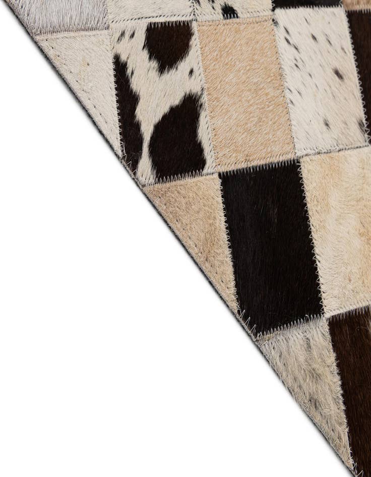 Detail image of  7' 11 x 9' 11 Cowhide - Patchwork Rug