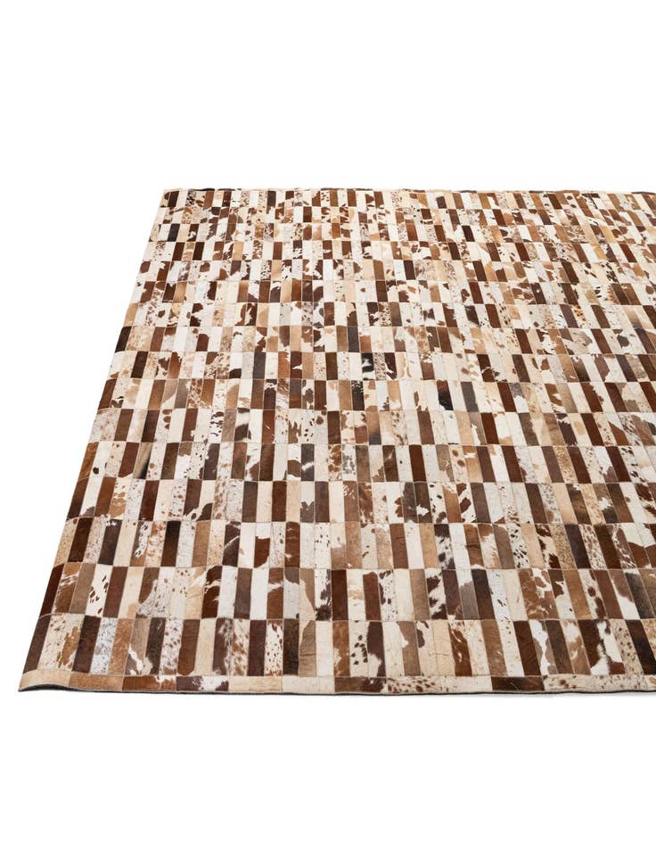 Detail image of  8' 2 x 10' Cowhide - Patchwork Rug