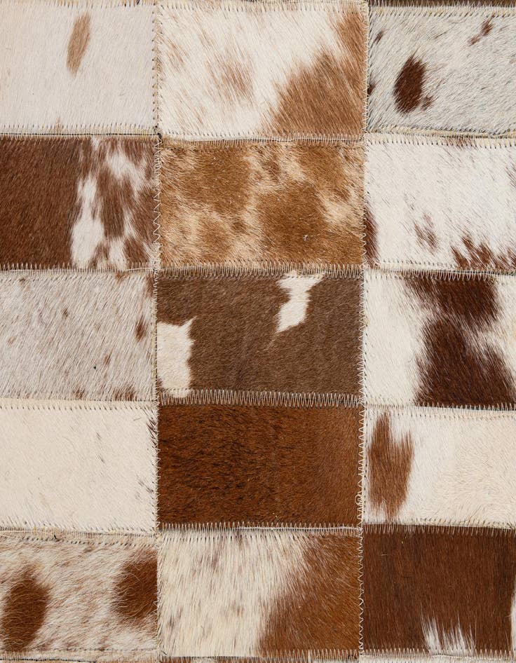 Detail image of  8' 2 x 10' Cowhide - Patchwork Rug