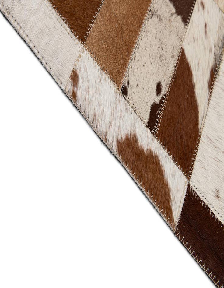 Detail image of  8' 3 x 9' 11 Cowhide - Patchwork Rug