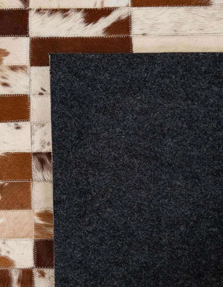 Detail image of  8' 3 x 9' 11 Cowhide - Patchwork Rug