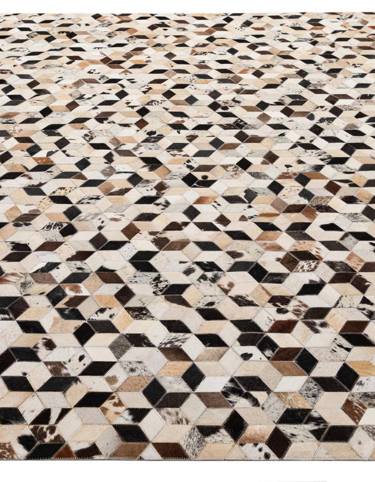 Detail image of  8' x 9' 11 Cowhide - Patchwork Rug