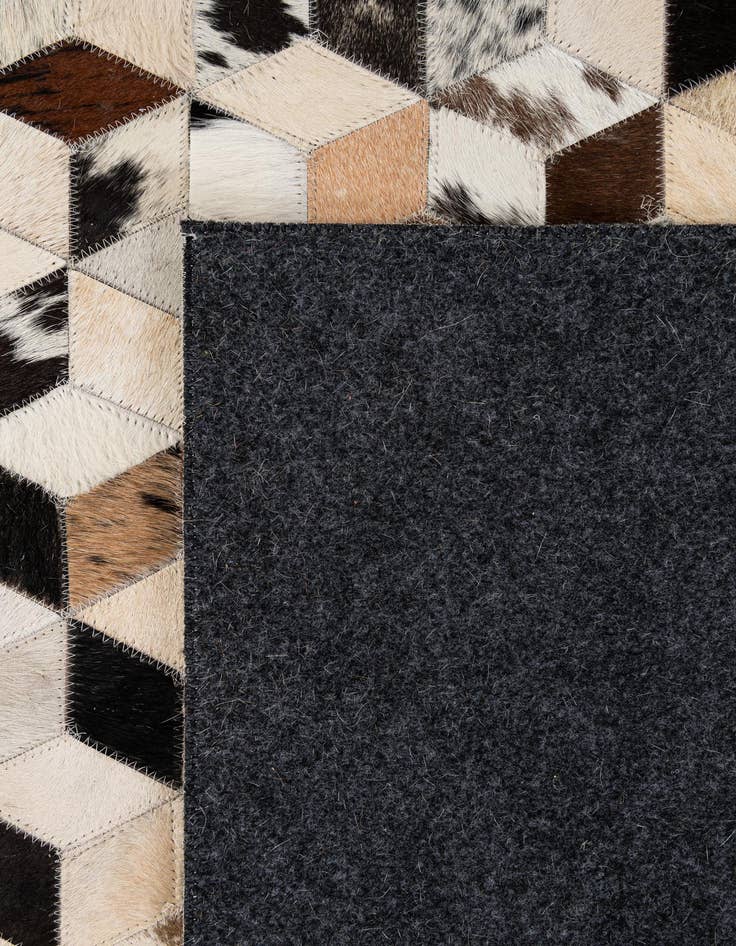 Detail image of  8' x 9' 11 Cowhide - Patchwork Rug