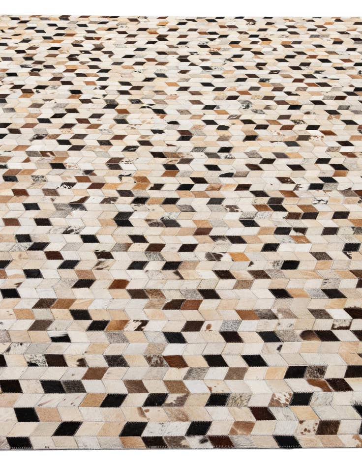 Detail image of  8' x 10' Cowhide - Patchwork Rug