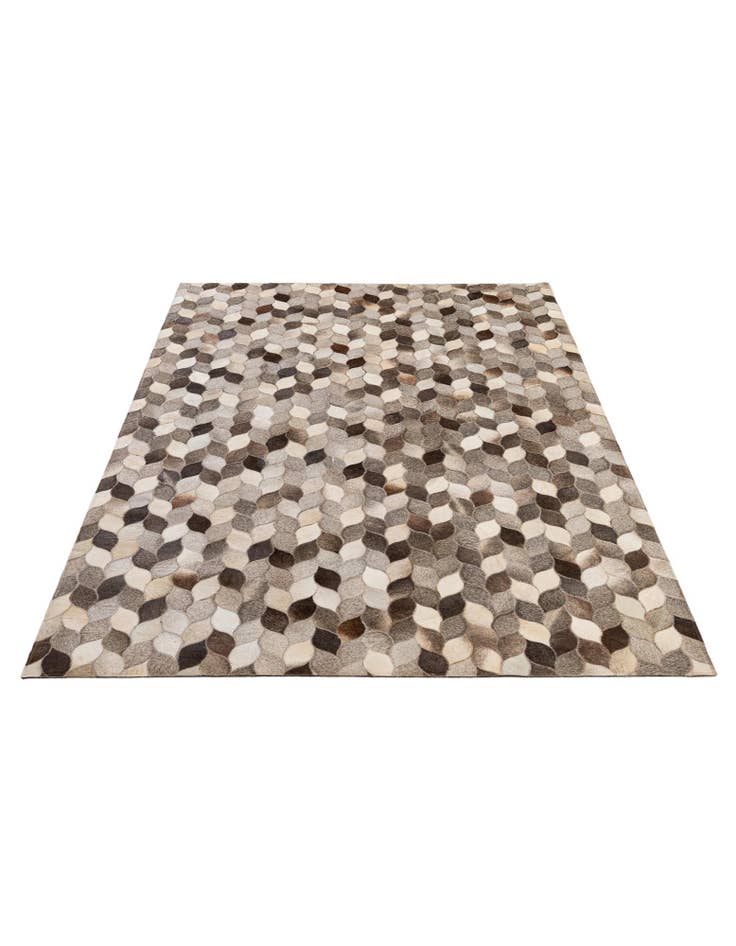 Detail image of  5' 1 x 8' 1 Cowhide - Patchwork Rug