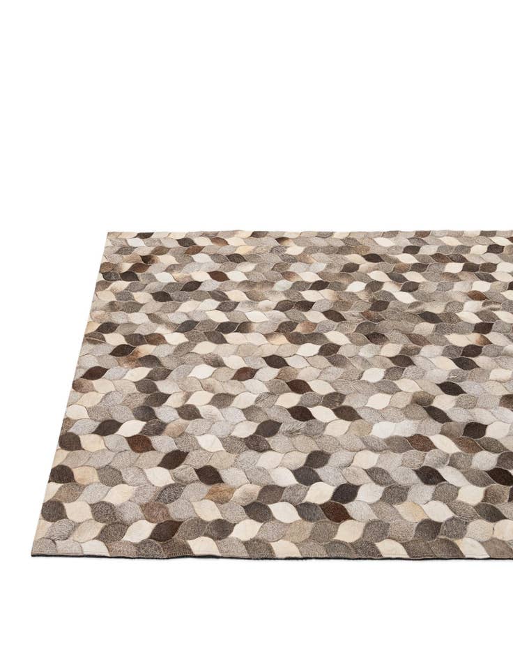 Detail image of  5' 1 x 8' 1 Cowhide - Patchwork Rug