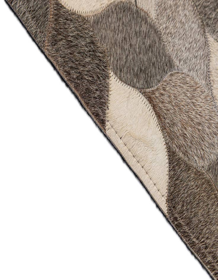 Detail image of  5' 1 x 8' 1 Cowhide - Patchwork Rug