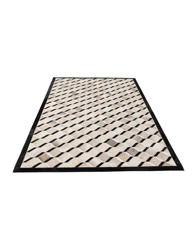 Detail image of  5' x 8' 1 Cowhide - Patchwork Rug