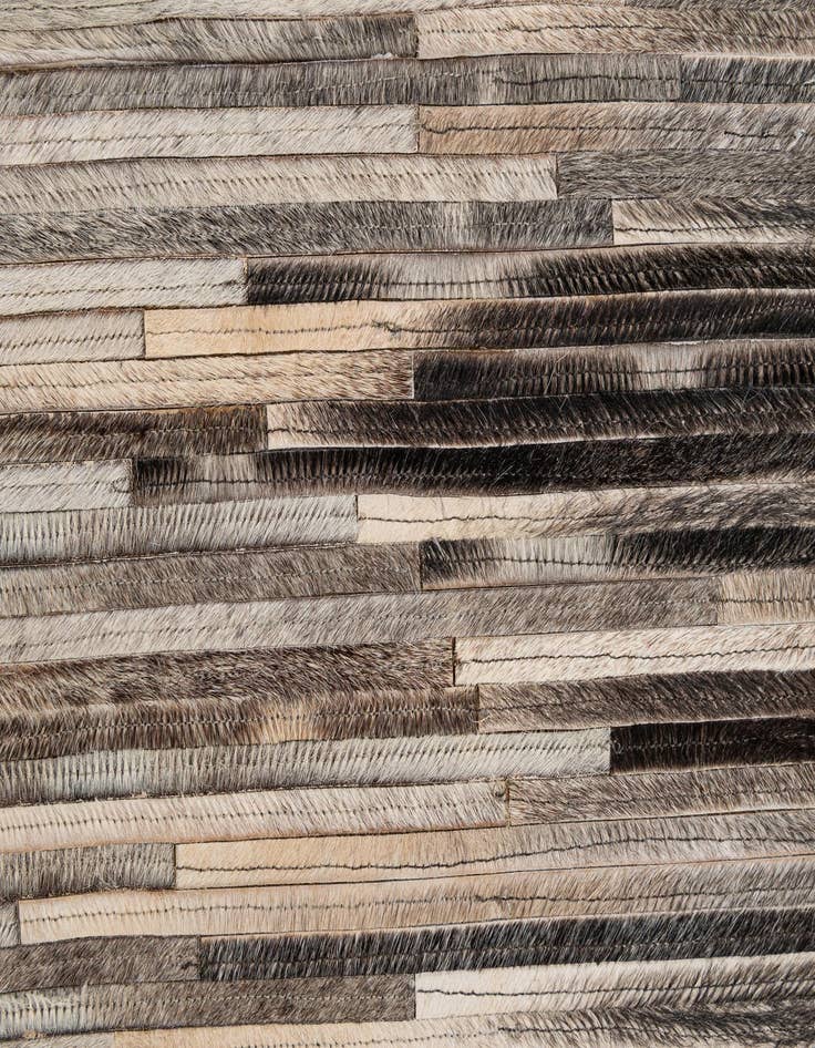 Detail image of  5' 4 x 7' 6 Cowhide - Patchwork Rug
