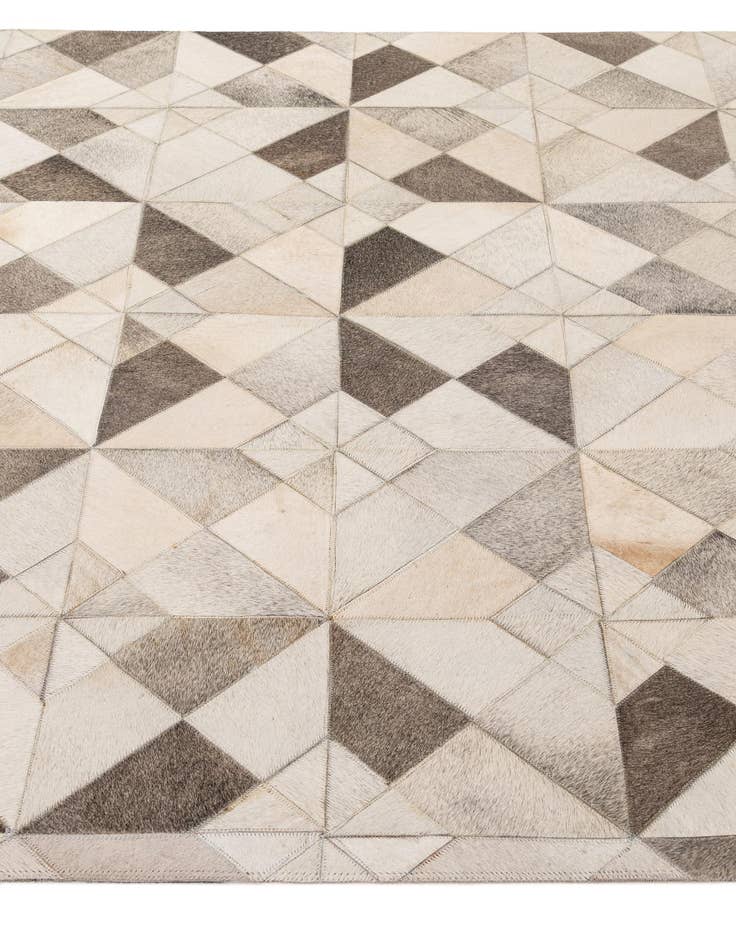 Detail image of  5' x 7' 11 Cowhide - Patchwork Rug