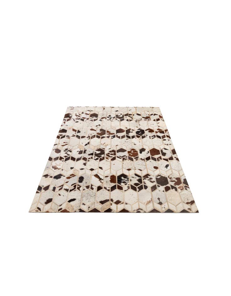 Detail image of  5' x 8' 2 Cowhide - Patchwork Rug