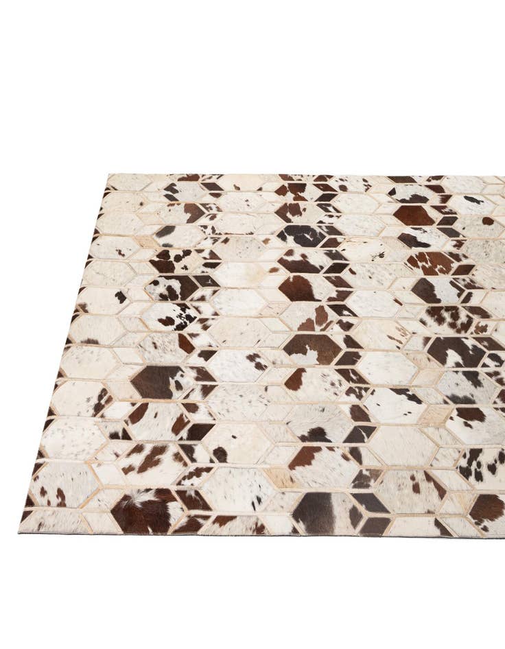 Detail image of  5' x 8' 2 Cowhide - Patchwork Rug