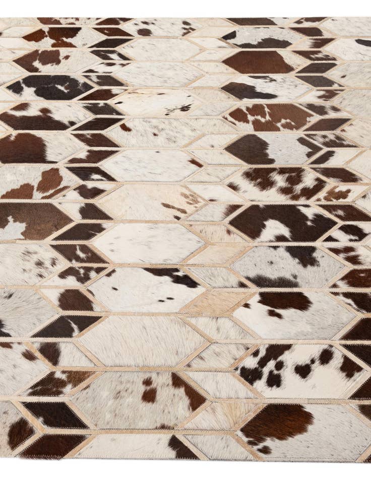 Detail image of  5' x 8' 2 Cowhide - Patchwork Rug