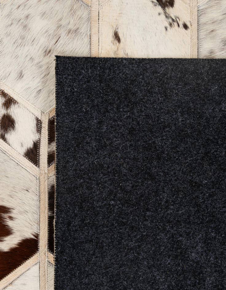 Detail image of  5' x 8' 2 Cowhide - Patchwork Rug