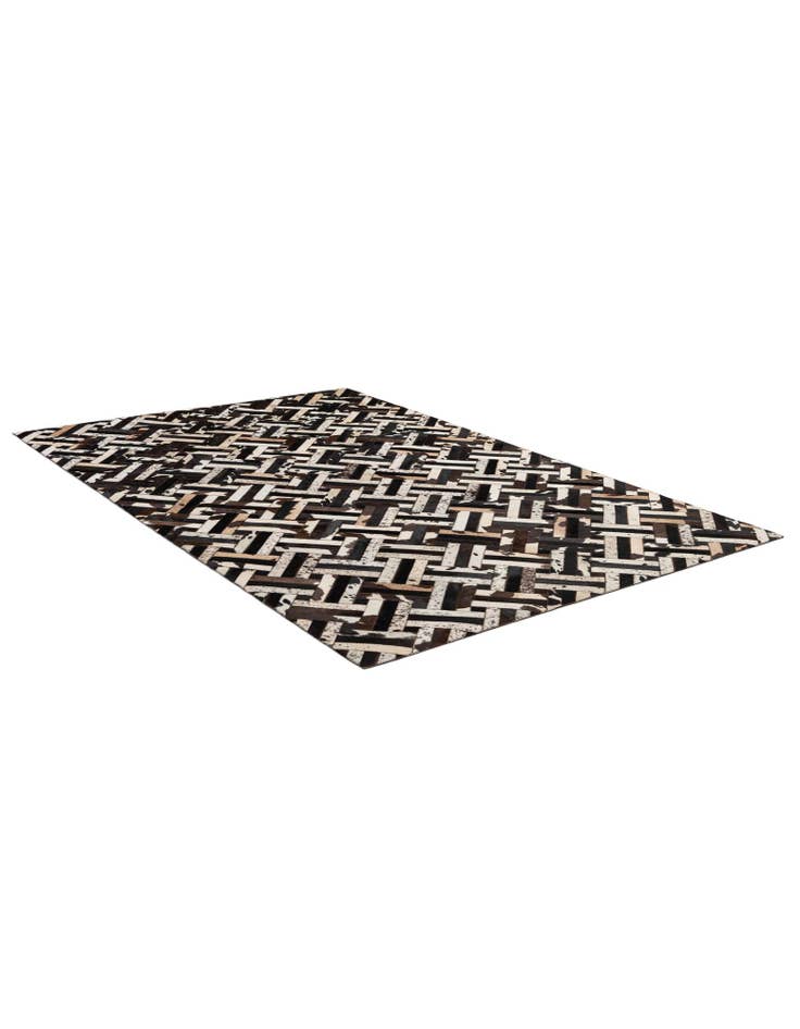 Detail image of  5' 1 x 8' Cowhide - Patchwork Rug