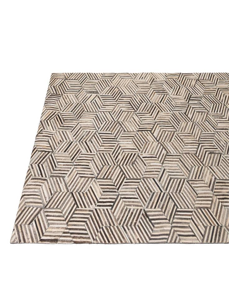 Detail image of  4' 11 x 8' 1 Cowhide - Patchwork Rug