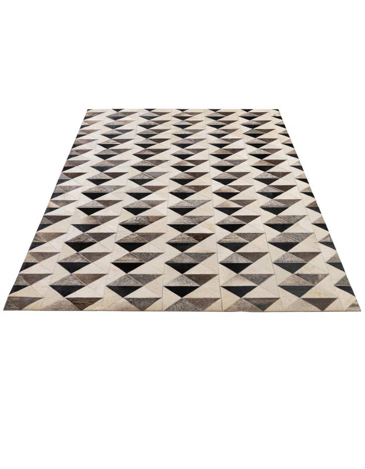 Detail image of  5' 3 x 8' 1 Cowhide - Patchwork Rug