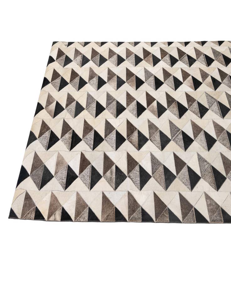 Detail image of  5' 3 x 8' 1 Cowhide - Patchwork Rug