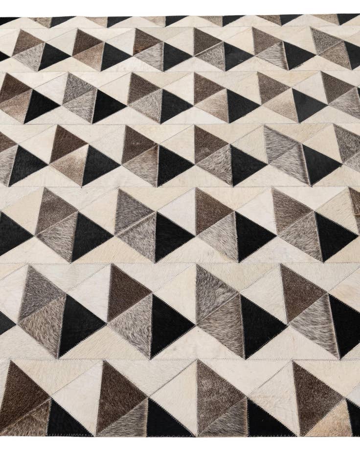 Detail image of  5' 3 x 8' 1 Cowhide - Patchwork Rug