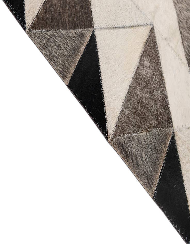 Detail image of  5' 3 x 8' 1 Cowhide - Patchwork Rug