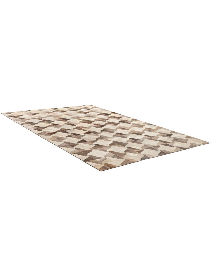 Detail image of  5' 2 x 7' 11 Cowhide - Patchwork Rug