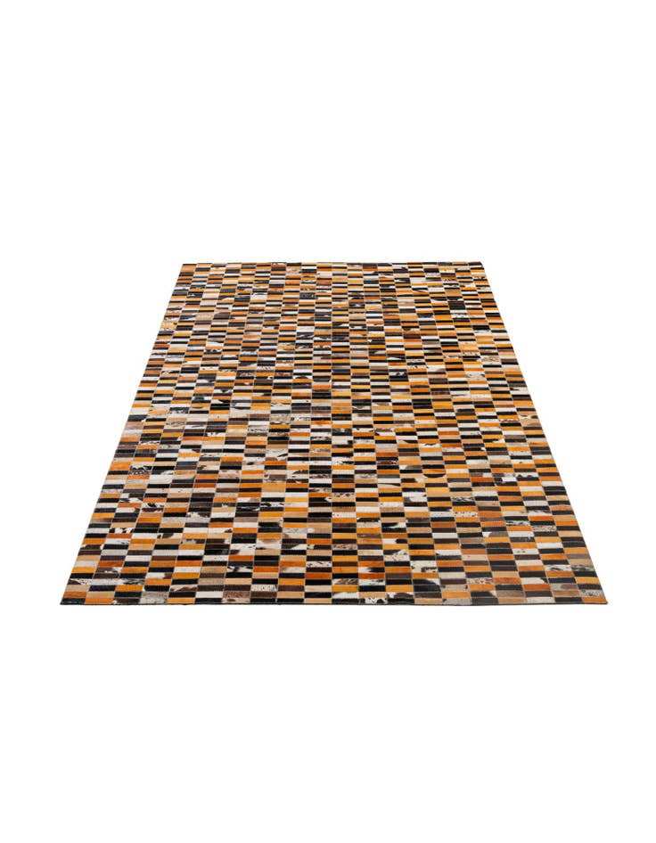 Detail image of  5' x 7' 11 Cowhide - Patchwork Rug